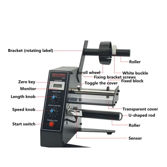 CE Automatic Auto Label Dispenser Stripper Separating Machine MAS1150D