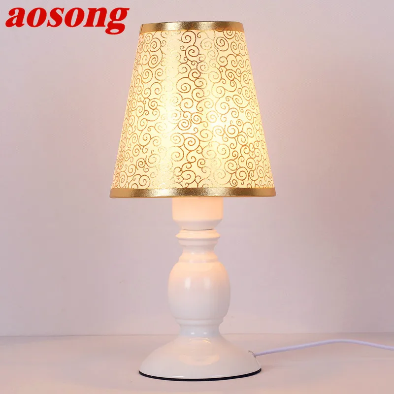 AOSONG настольная лампа современный офисный креативный Декор кровать светодиодный