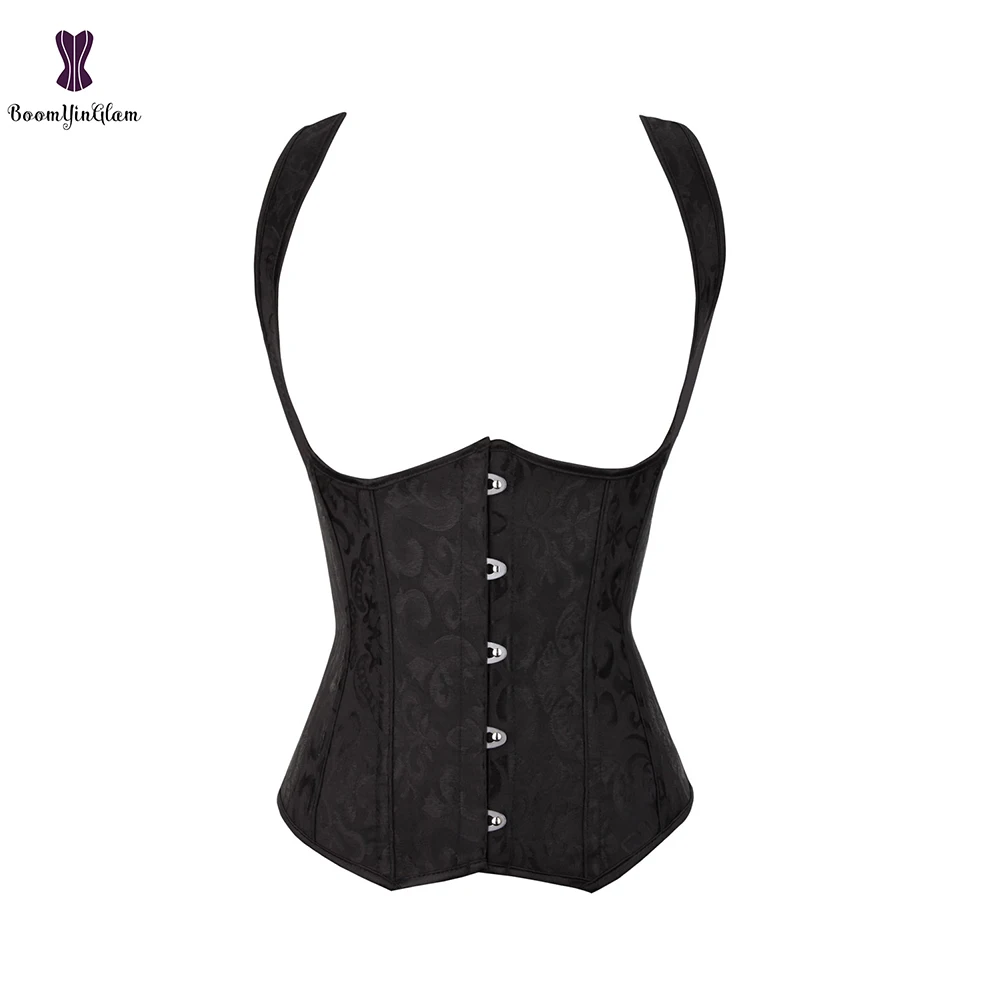 Personality Straps Open Bust Corset Underbust Waist Cincher Shaper