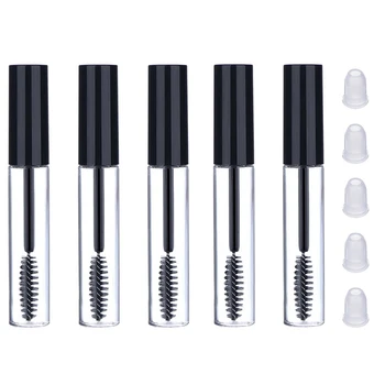 

5pcs 10ml Beauty Portable Empty Mascara Tube Eyelash Cream Vial/Liquid Bottle Cosmetics Container Bottle