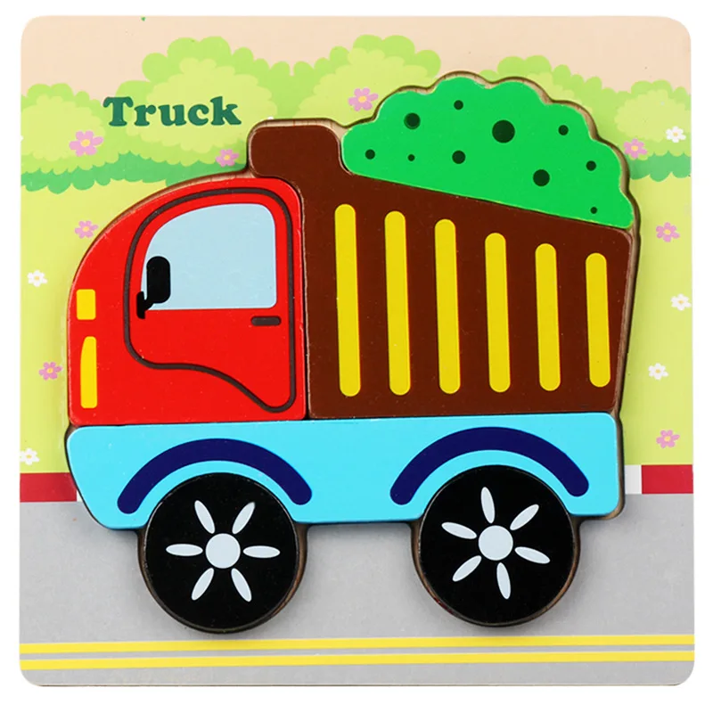 Puzzle Wooden Toys Building For Baby Early Educational (18)