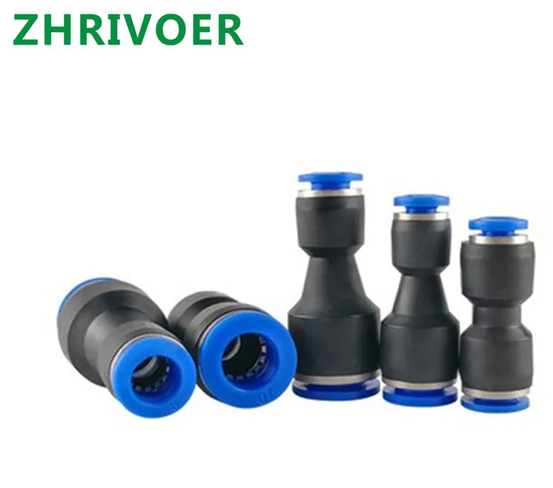 

5Pcs Straight Union Reducer Fitting Pneumatic Push to Connect Air PG4-6 4-8 6-8 6-10 8-10 8-12 10-12mm