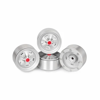 

4pcs 1.9inch Racing Simulation Wheel Rim Replacement Accessories Toys Parts Metal Universal Wear Resistant For 1/10 RC Crawler