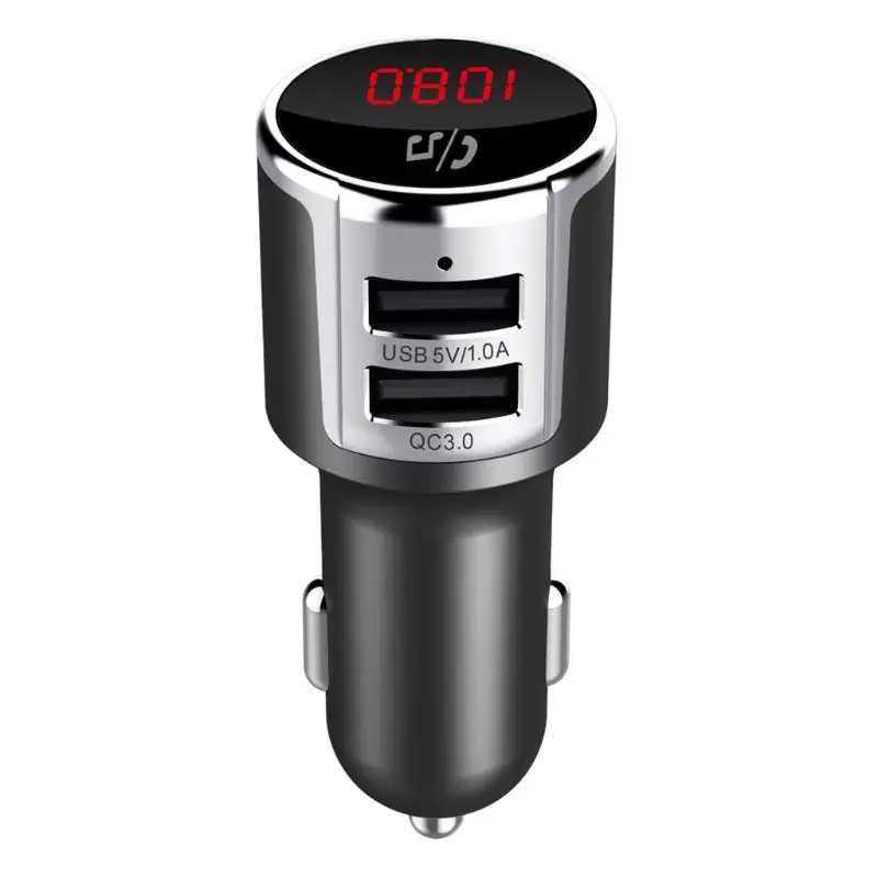 

Handsfree Bluetooth 4.2 FM Transmitter Car Charger Dual USB Adapter MP3 Player