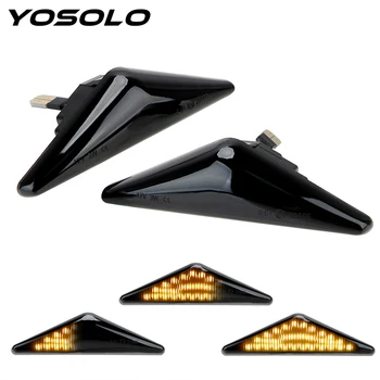 

YOSOLO 1 Pair LED Car Dynamic Side Marker Signal Lamp Flowing Water Light Blinker Light Turn Signal Light for Ford Mondeo Focus