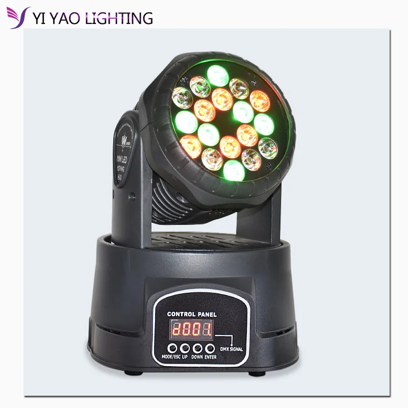 Moving Head Spot Mini Dmx Wash 18x3w Rgb луч сценический светильник Led эффект|Эффект освещения
