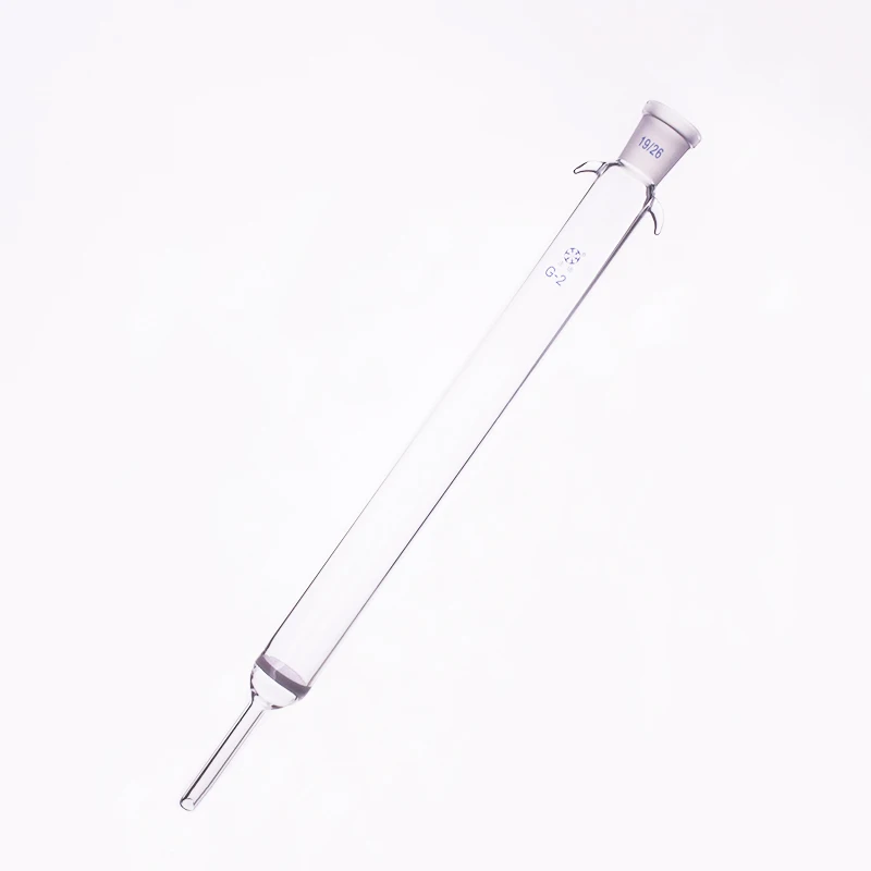 

Sand board flash column,O.D.27mm,E.L.200mm-450mm,G2/P50,Joint 19/26,Chromatographic analysis column,No Glass switch valve