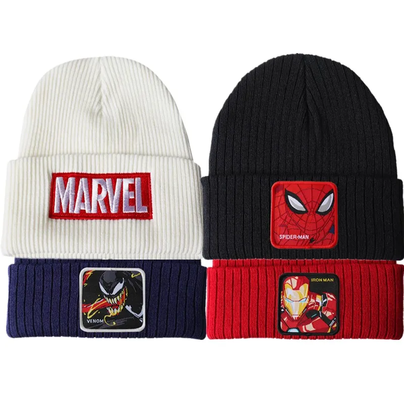 Детские шапки Marvel вязаная шапка с рисунком Человека-паука Венома мультфильма