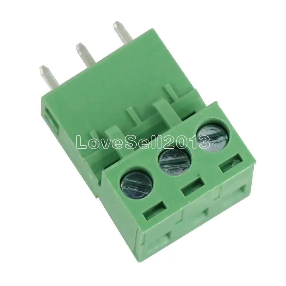 

10PCS X KF2EDGK KF-3P 3PIN Right Angle Plug-in Terminal Connector 5.08mm Pitch