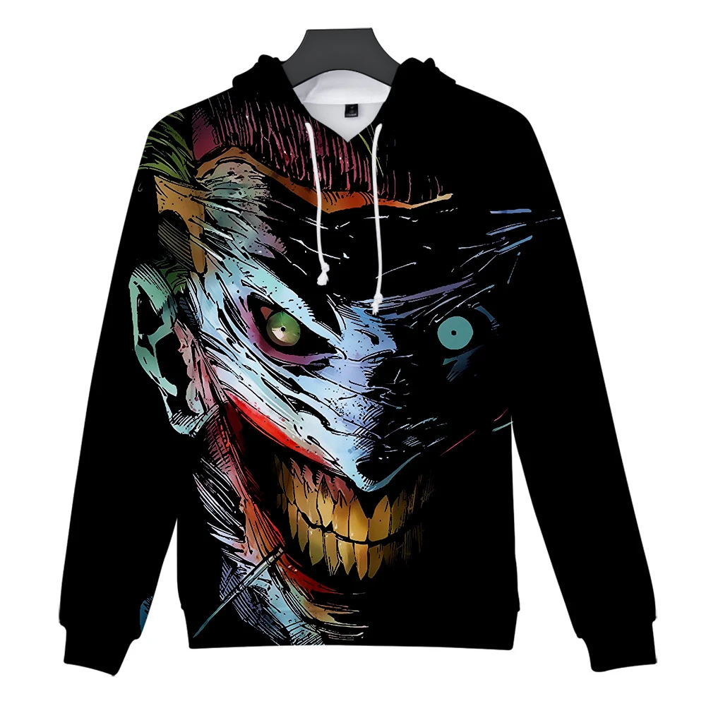 HAHA Joker/крутая коллекция года, Новое поступление, теплые толстовки с капюшоном, модные повседневные толстовки с длинными рукавами для родителей и детей
