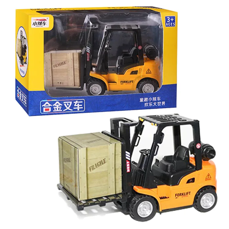 Carretilla elevadora fundida de aleación de 13,5 cm, modelo de camión enrollado