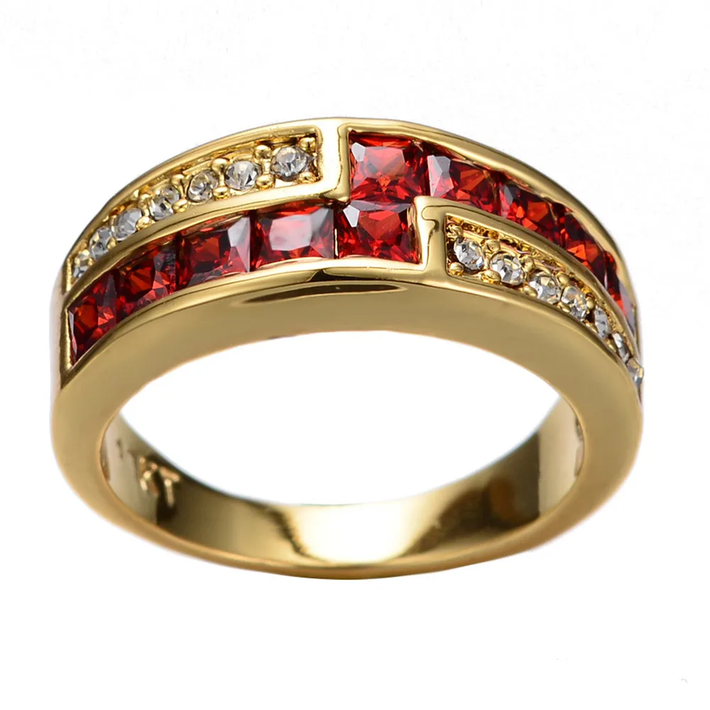 

Поставка взрывоопасных ювелирных изделий, медное покрытие, Золотое циркониевое кольцо, кольца, модные ювелирные изделия, аксессуары