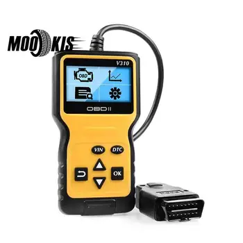 

V310 Auto Code Reader 6 Languages Automobile Diagnostic Scanner For All Protocols Cars LCD Display
