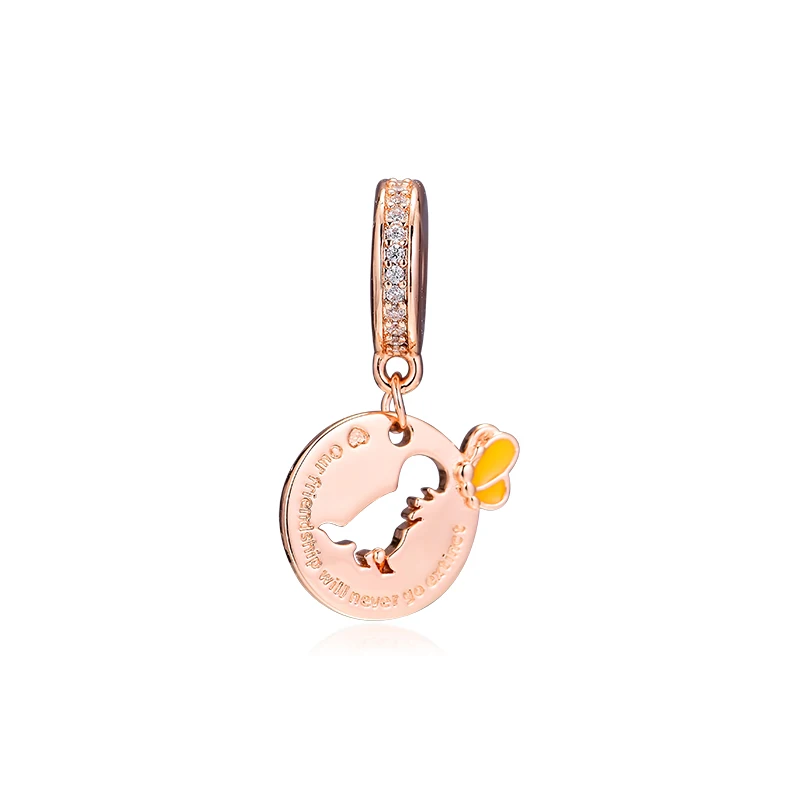 

Dinosaur & Butterfly Friendship Beads Fits Snake Chain Beads Bracelets 925 Sterling Silver Jewelry Fashion Female DIY