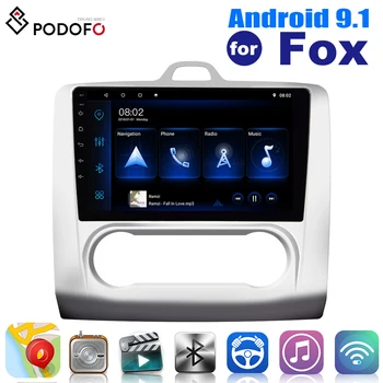 

Podofo Android 9.1 HD 9'' 2.5D 1GB (RAM)+16GB (ROM) auto radio Car Multimedia Player with GPS WIFI Mirror link