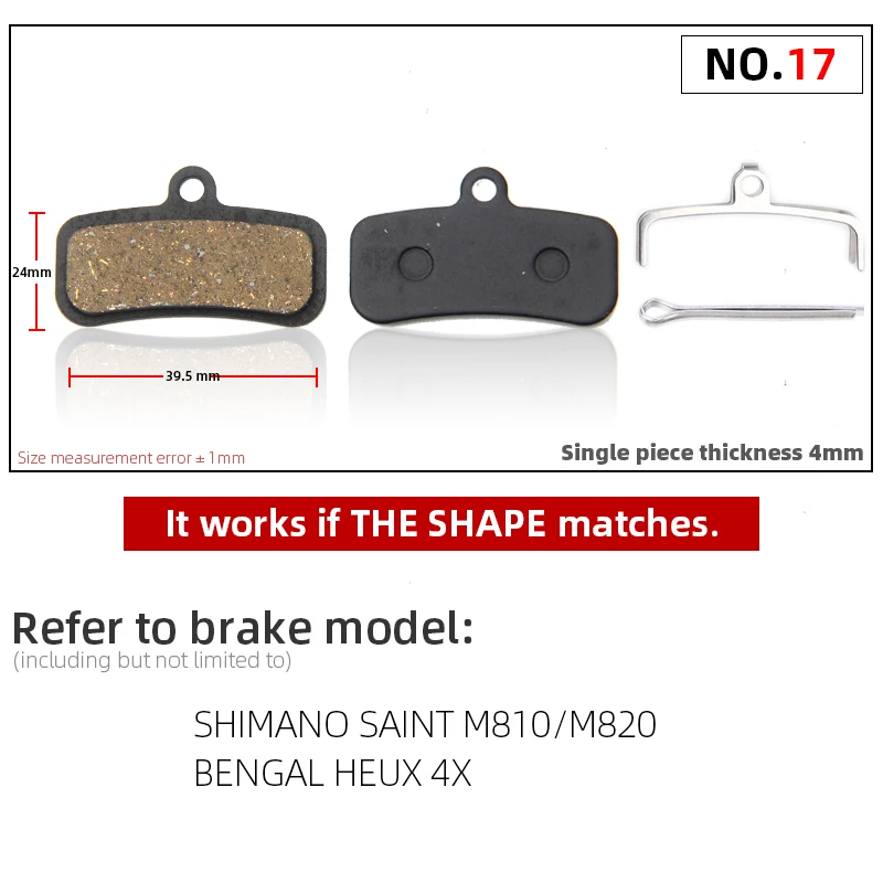 10 ペアの樹脂 MTB 自転車ディスクブレーキパッドシマノ聖 M810