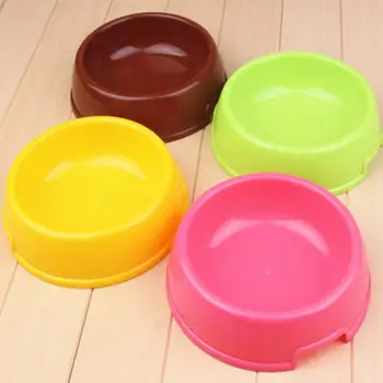 

Candy Color Dog Bowls Cute Cat Pot Puppy Automatic Feeding Food Container Kitten Slow Down Dish Plate Plastic Non Slip Bowl
