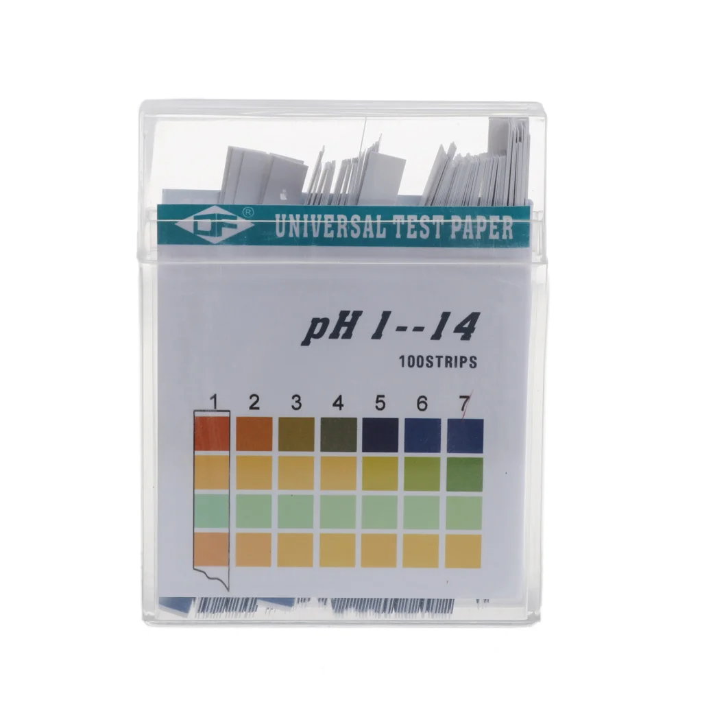 100 полосок 1-14 PH индикаторная бумага для щелочей и кислот воды слюнявчик лакмусовый тест комплект
