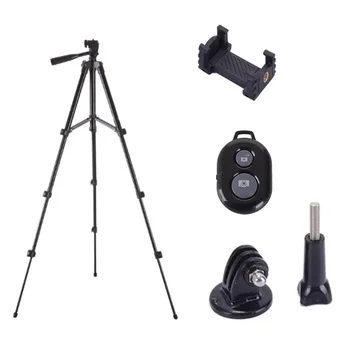 

Universal Phone Tripod, 42 inch Extendable Adjustable Lightweight Tripod Stand , Holder Mount & Bluetooth Remote