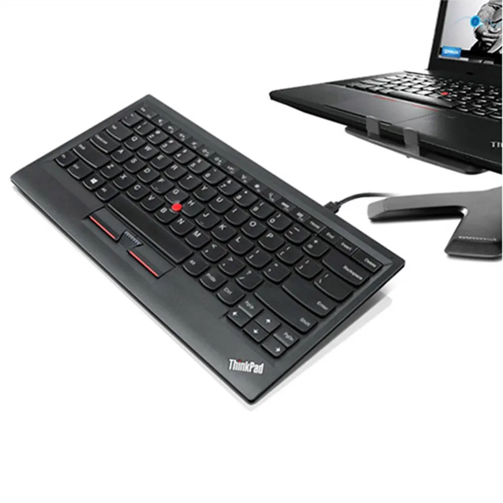 Lenovo Thinkpad 0B47190 USB маленькая Проводная клавиатура в красный горошек бизнес Офисная Клавиатура Компьютерные аксессуары для офиса