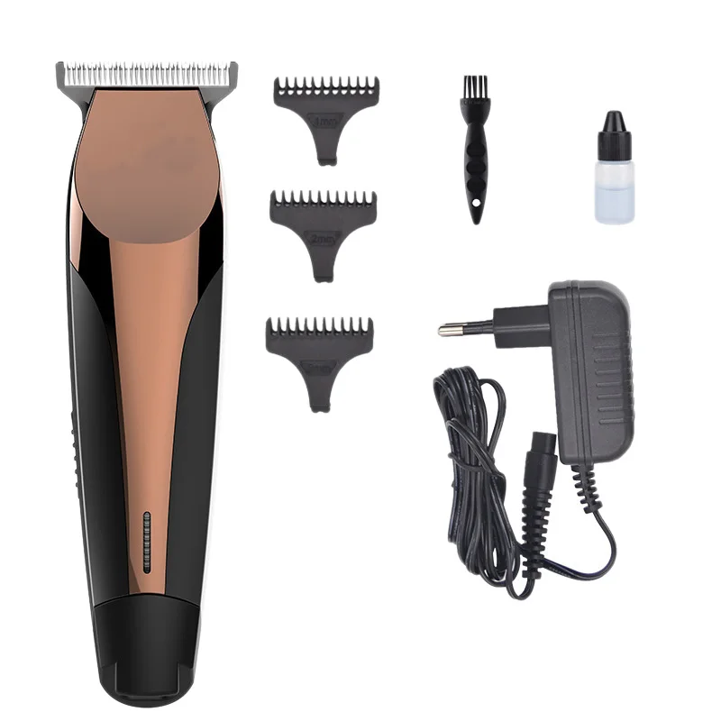  Charging Hair Clipper Retro Oil Head Push-Cut T-Knife Hair Salon Special Trimming Scoring Push Whit
