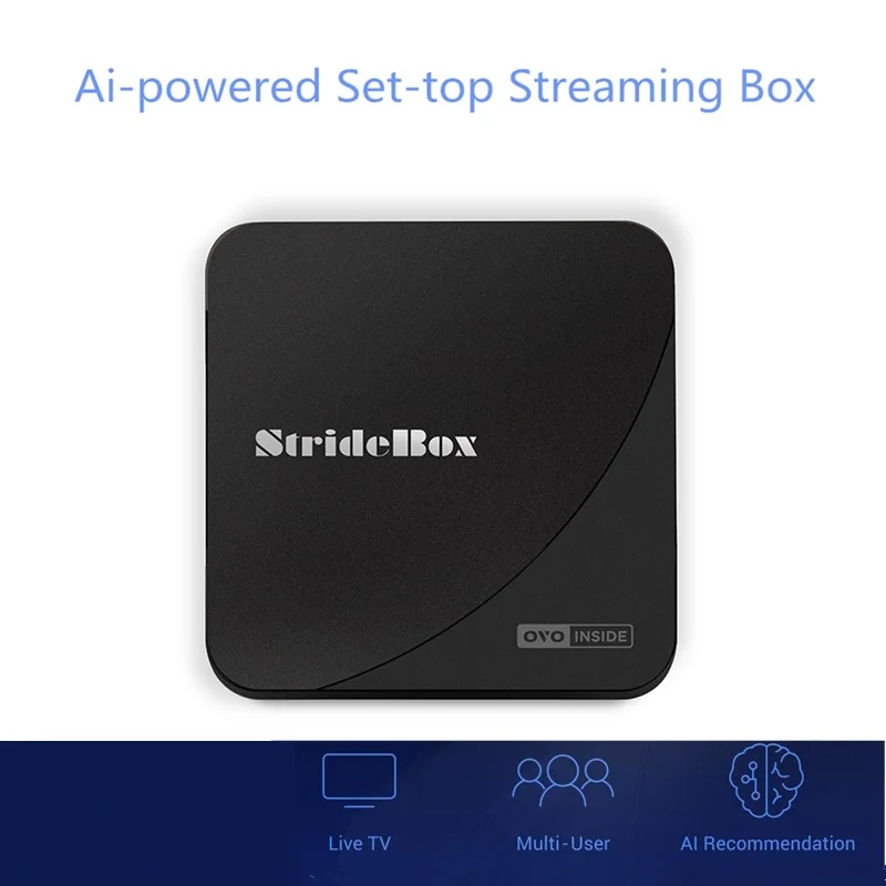 

Ai-powered Set-top Streaming Box 2G+16G Bluetooth 4.0 Multi-user Android TV video streaming services Support Online Upgrade