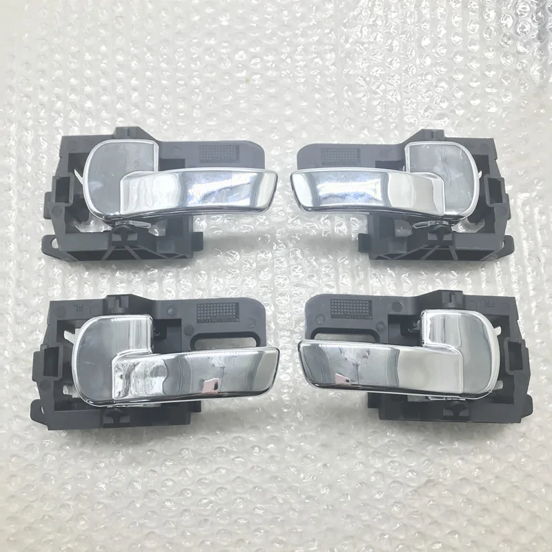

80671-JD00E 80670-JD00E FOR NISSAN QASHQAI J10 (04-13) DOOR HAND INSIDE LEFT RIGHT INTERNAL HANDLE SET CHROME