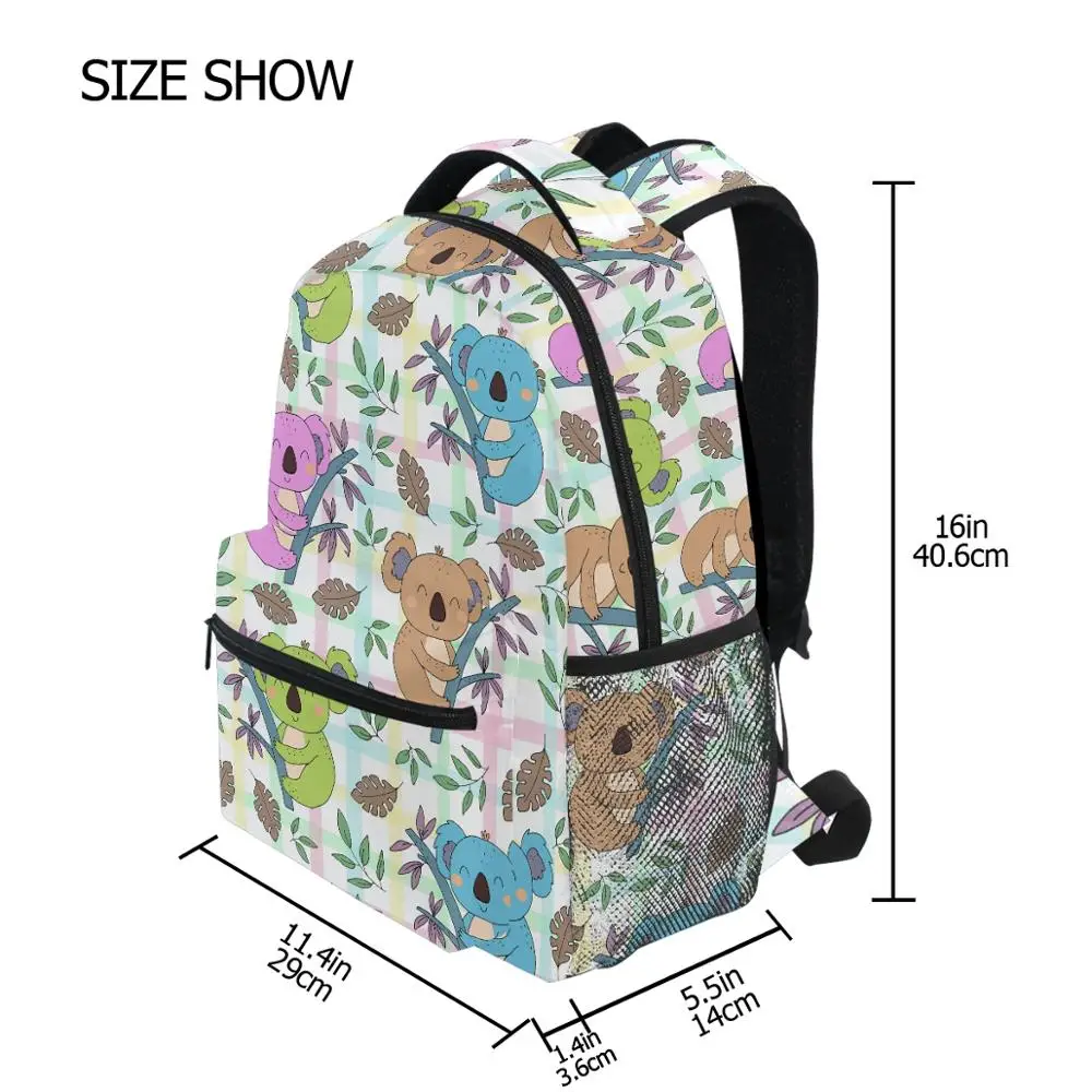 School Bags for Teenage Girls Waterproof High School Backpack Women The koala Printing Student Book Bag big Travel Backpacks new