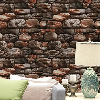 

10m waterproof retro style stone PVC wallpaper for bedroom living room office kitchen wall papers home decor bedroom decor wall