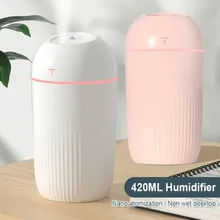 420ml difusor de ar elétrico aroma umidificador óleo led night light up casa desfuser usb portátil pequeno carro ar umidificador fogger