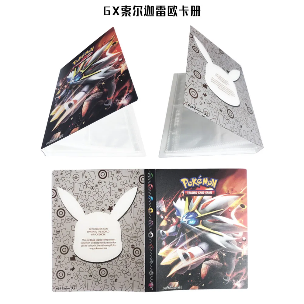 240pcs Cards Holder Album Toys For Novelty Gift Large Capacity Pokemon Cards Book Album Book Top Loaded List Playing Card BC0230 (2)