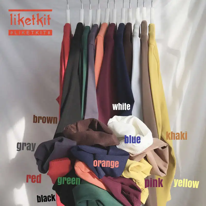 Liketkit, повседневная мужская рубашка,, мужская, длинный рукав, 95% хлопок, одноцветные рубашки, мужские, s, o-образный вырез, свободные футболки, уличная одежда, весна, осень, топы