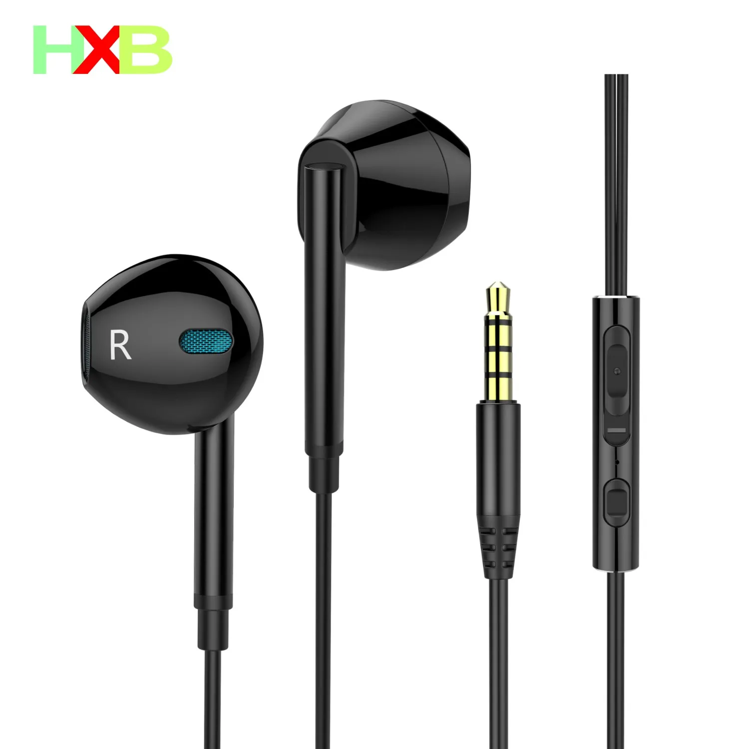 Наушники HXB 3 5 мм наушники i6D HIFI Стерео шумоподавление металлическая гарнитура с
