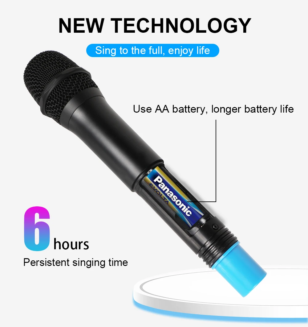 Wireless Microphone Echo Handheld Mic With Reverberation bluetooth For  Karaoke