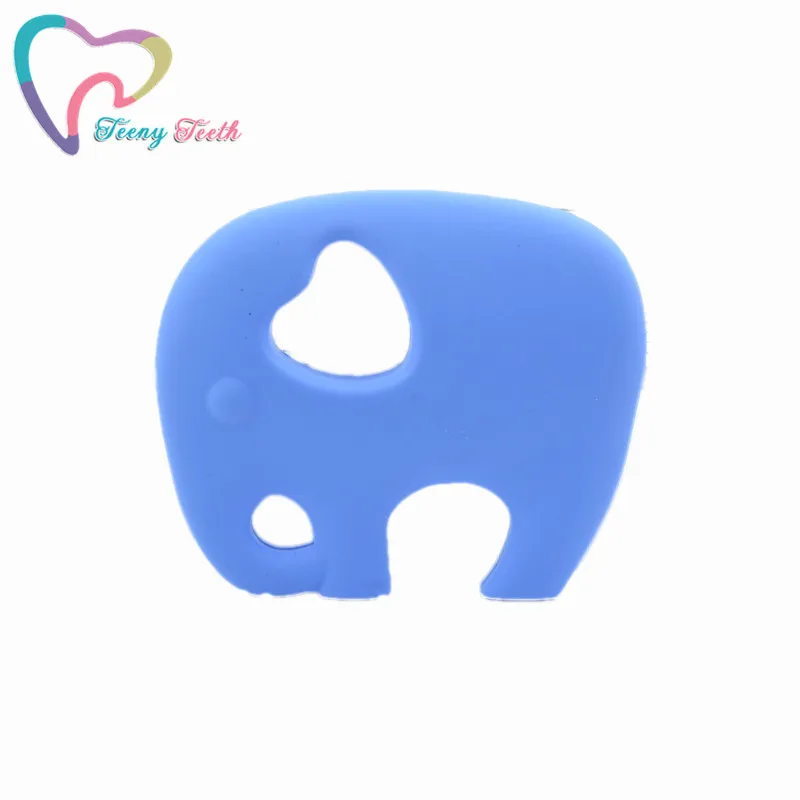 Sky Blue Для подростков зубы 1 предмет Еда Класс Силиконовое Зубное животных Прорезыватель "Слон" подвесные игрушки BPA бесплатно игрушки-прорезыватели для малышей игрушки для детских зубов Уход - Окраска металла: Sky Blue