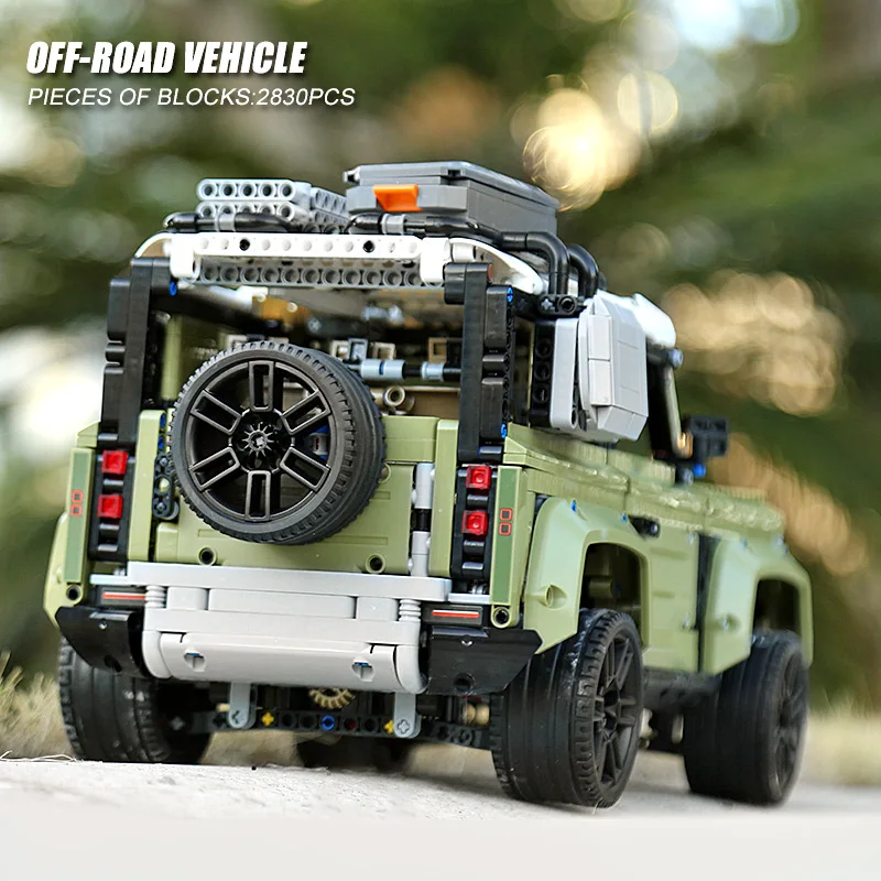 Technic модель автомобиля совместима с Legoed 42110 Land Rover Defender SUV автомобиль игрушки