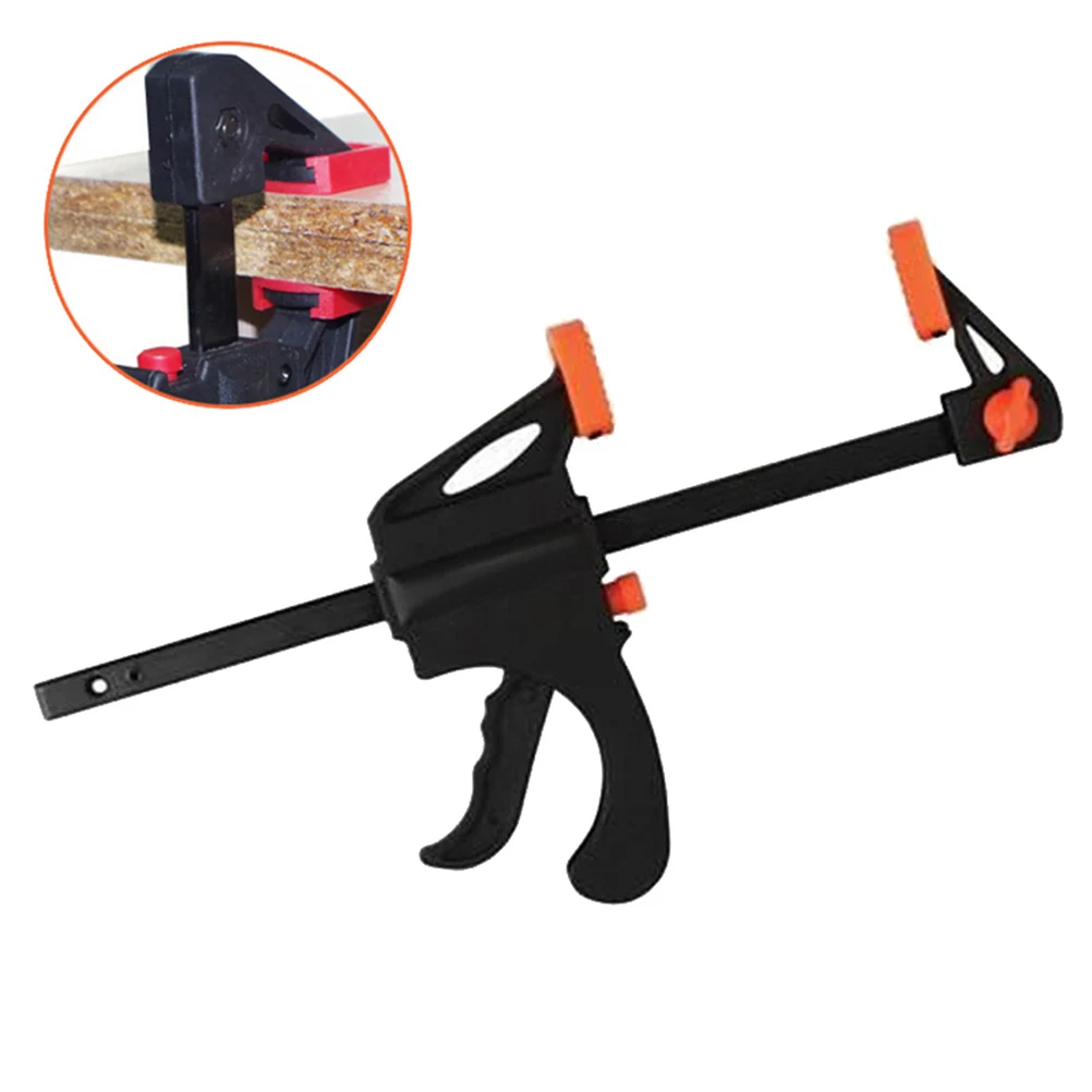 

Spreader Work Bar Clamp F Clamp Gadget Tool DIY Hand Speed Squeeze Quick Ratchet Release Clip Kit 4 Inch Wood Working
