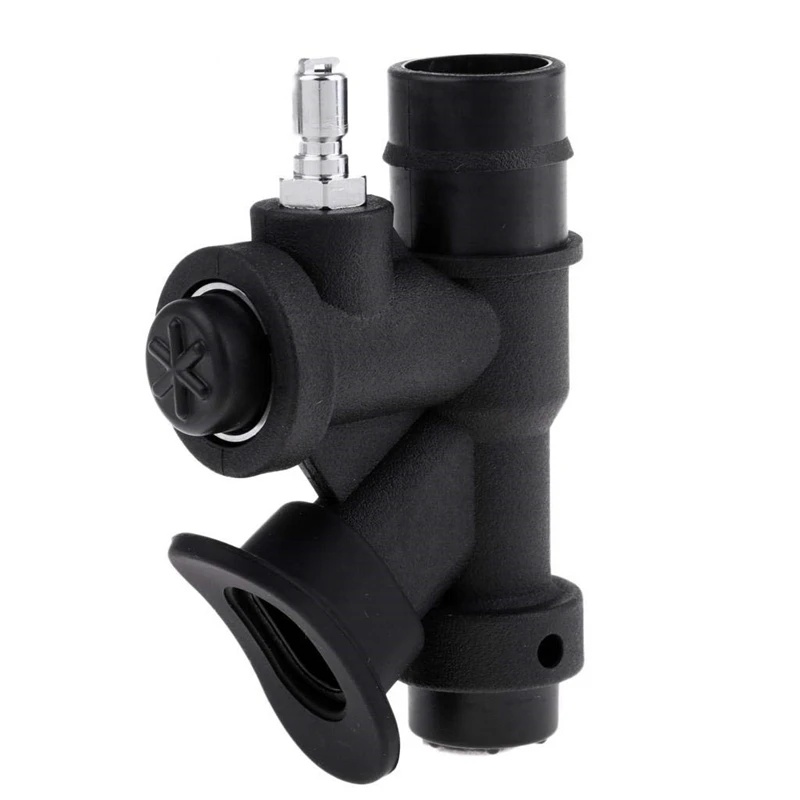 Scuba Diving Universal Bcd Power Inflator with 45 Degree Angled Mouthpiece for Standard 1 Inch Hose K-Shaped Valve Relief Valve 15