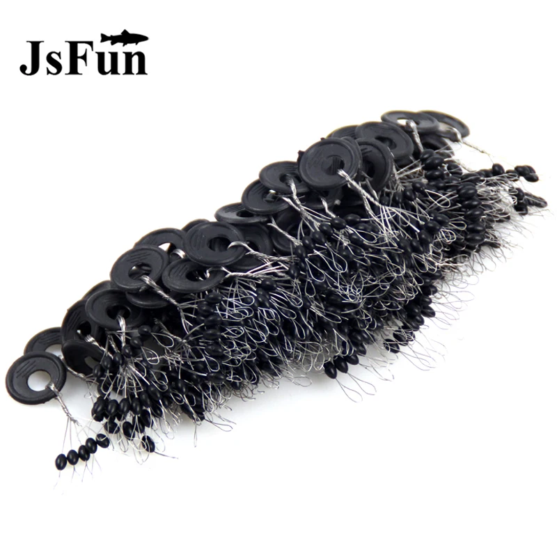 

600 Pcs 100 Groups / Set Rubber Stopper Beans Oval Space Bean Fishing Float Bobber Fishing Line Connector Accessories PJ208