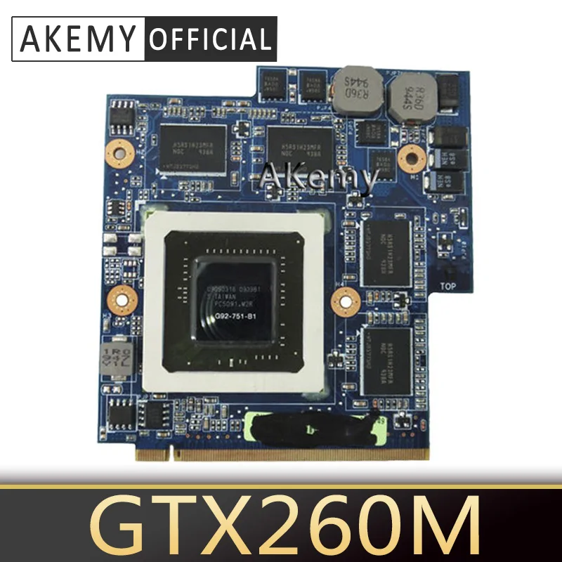 AKemy Бесплатная доставка Для ASUS G60VX MXM VGA G51VX G51V REV 2 1 P/N 60-NV3VG1000-D01 GTX 260M 1GB видеокарта
