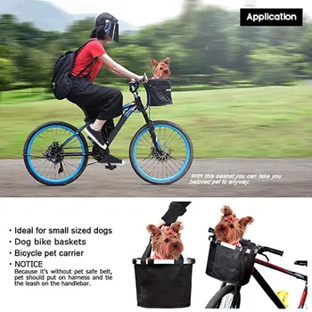 

Cycling Heat Cold Insulation Car Front Bag Bicycle basket with aluminum alloy side foldable quick release basket can weigh 5KG #