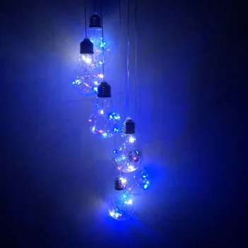 

LED Wind Chime Light Solar Powered Changing Spiral Spinner Windchime Decoration Windmill Craft Valentine's Day gift