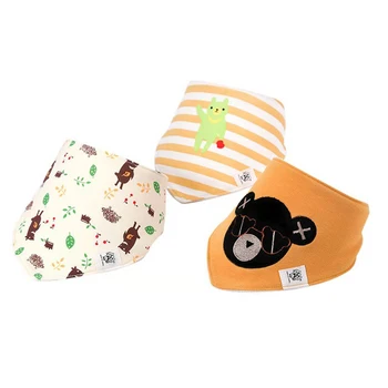 

Baby Bibs Scarf Muslin Burp Cloths 3 pcs Newborn Baby Boy Infant Girl Toddler Winter Cotton Waterproof Bib