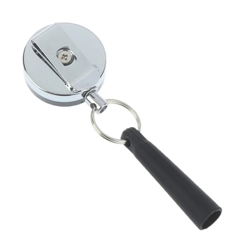 Camping Heavy Duty Retractable Pen Pull Holder Reel Carpenter Pencils Anti Lost Rope Key Ring Chain Belt Clip key chain clip carabiner belt clip