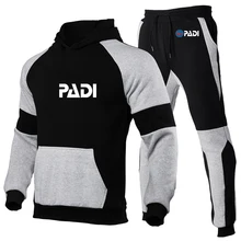 2021 Spring Men's New Scuba Driver Padi Print Autumn Winter  Sweatshirt Top Pants Sets Sport High Street Tracksuit Suit
