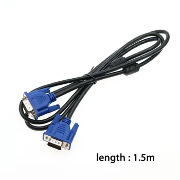 

cltgxdd 1.5m Computer Monitor VGA Extension Cable Video cable HD 15Pin Male to Male VGA Cord Copper Line for Laptop PC Projector