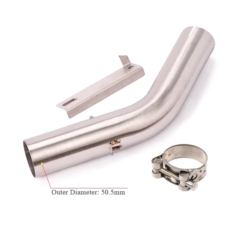 Motorcycle Exhaust System Slip On For Benelli 752S Modified Stainless Steel Middle Connection Tube Connection 51Mm Silencer - Image 2