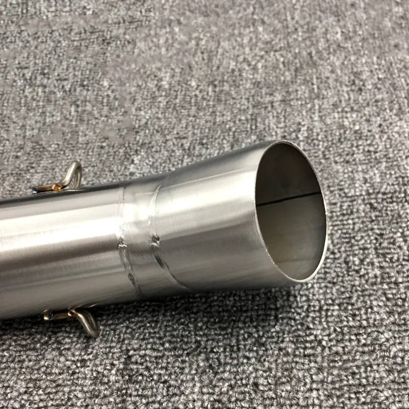Motor Exhaust Pipe Escape Modified Middle Link Pipe Muffler (2)