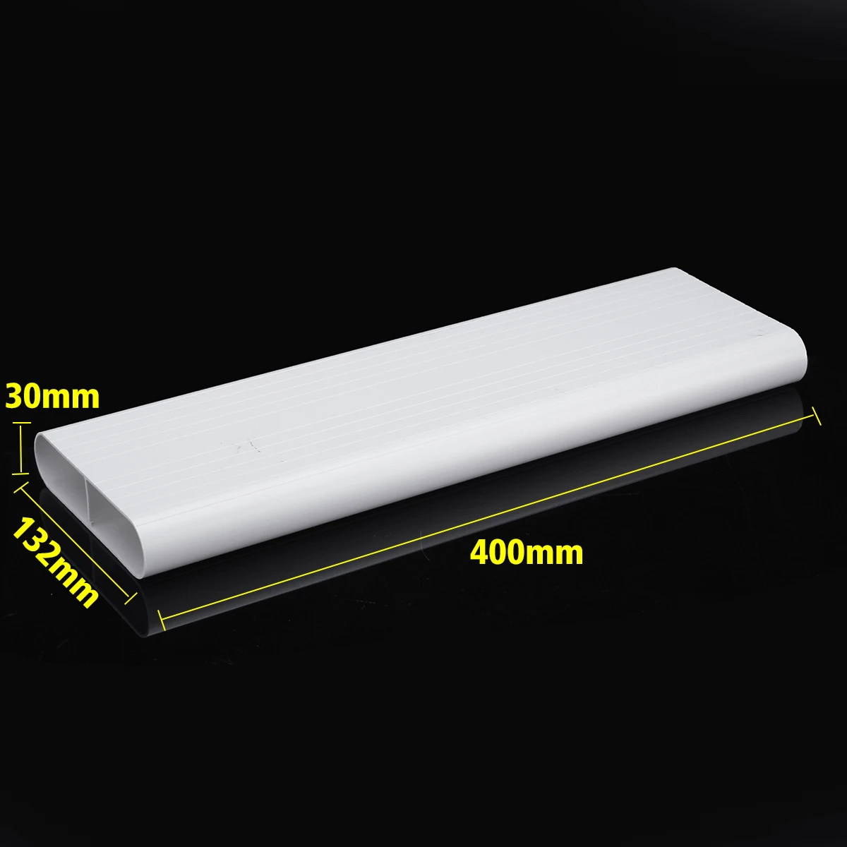 Special Exhaust Pipe PVC Flat Tube Ventilation System Environmental Protection Tube 130*80*25mm High Quality