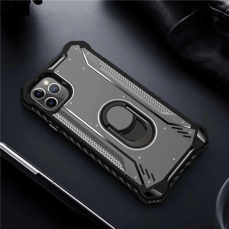 Роскошный противоударный чехол для iPhone 11 Pro XS Max XR X 7 8 Plus, полностью защитное металлическое кольцо, прочная броня, чехлы для iPhone11 Pro Max XR